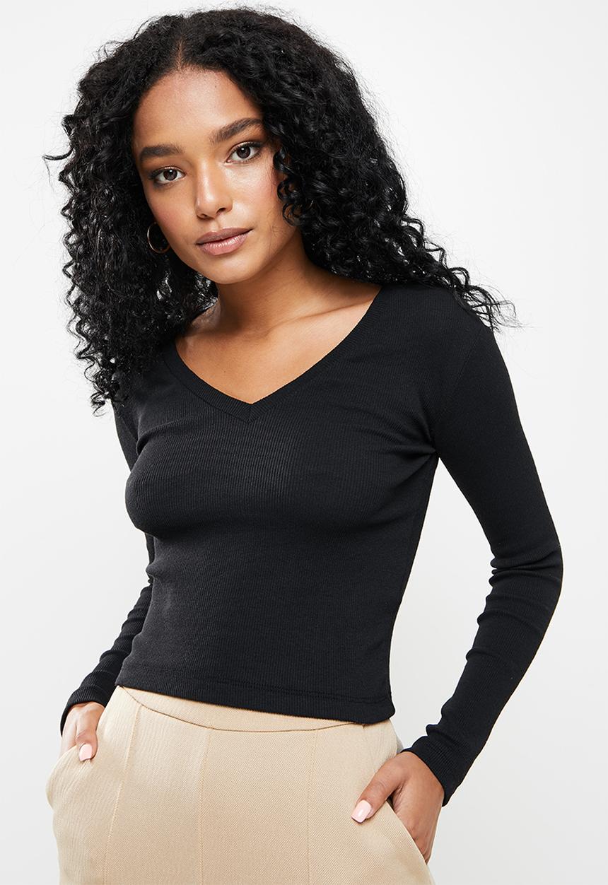 Trendyol - Knitted top - black