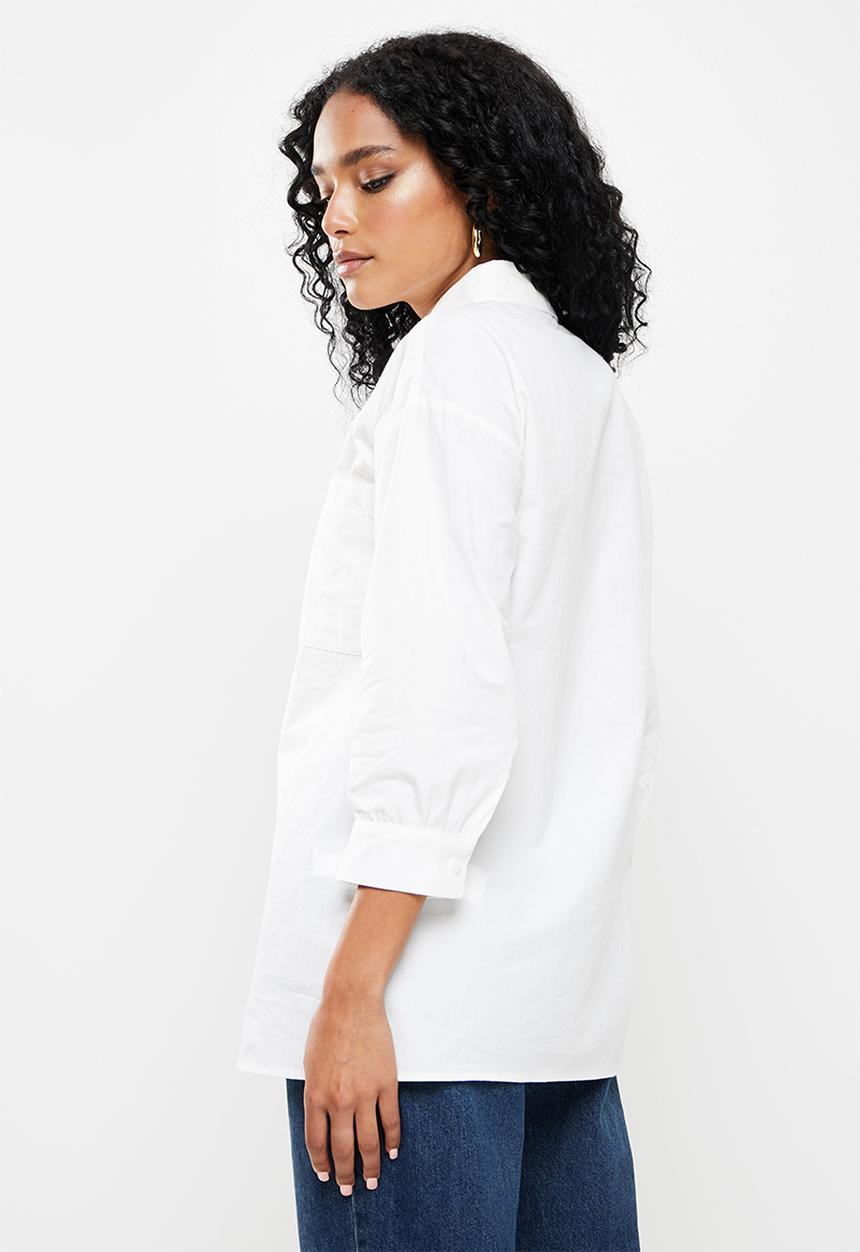 Trendyol - Pocket shirt - ecru