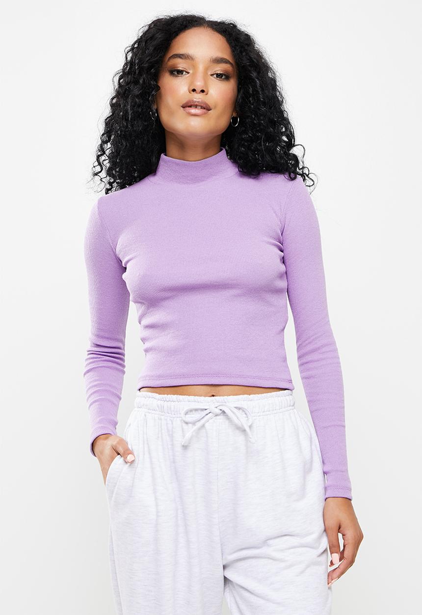 Trendyol - Low back knitted top - lilac