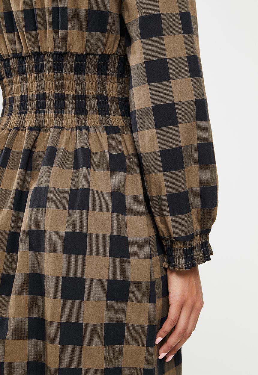 Trendyol - Gipeli shirt dress - black/brown 