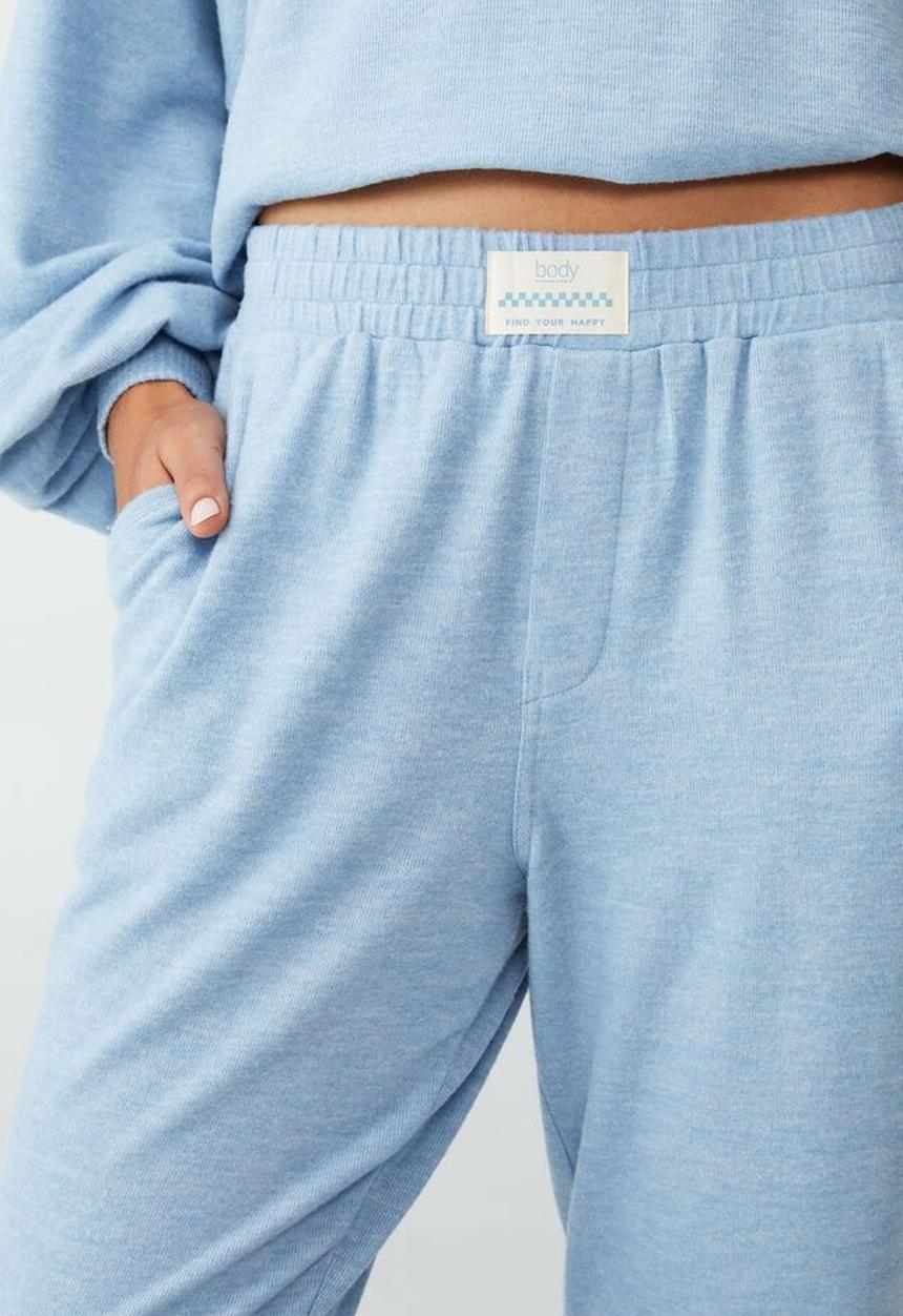 Cotton On - Super soft slim boxer pants - light sky marle