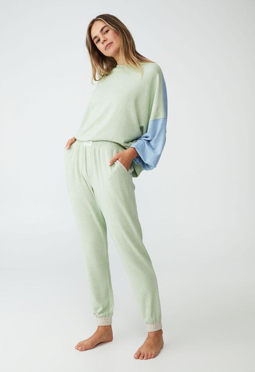 Cotton On - Super soft slim boxer pants - pastel green