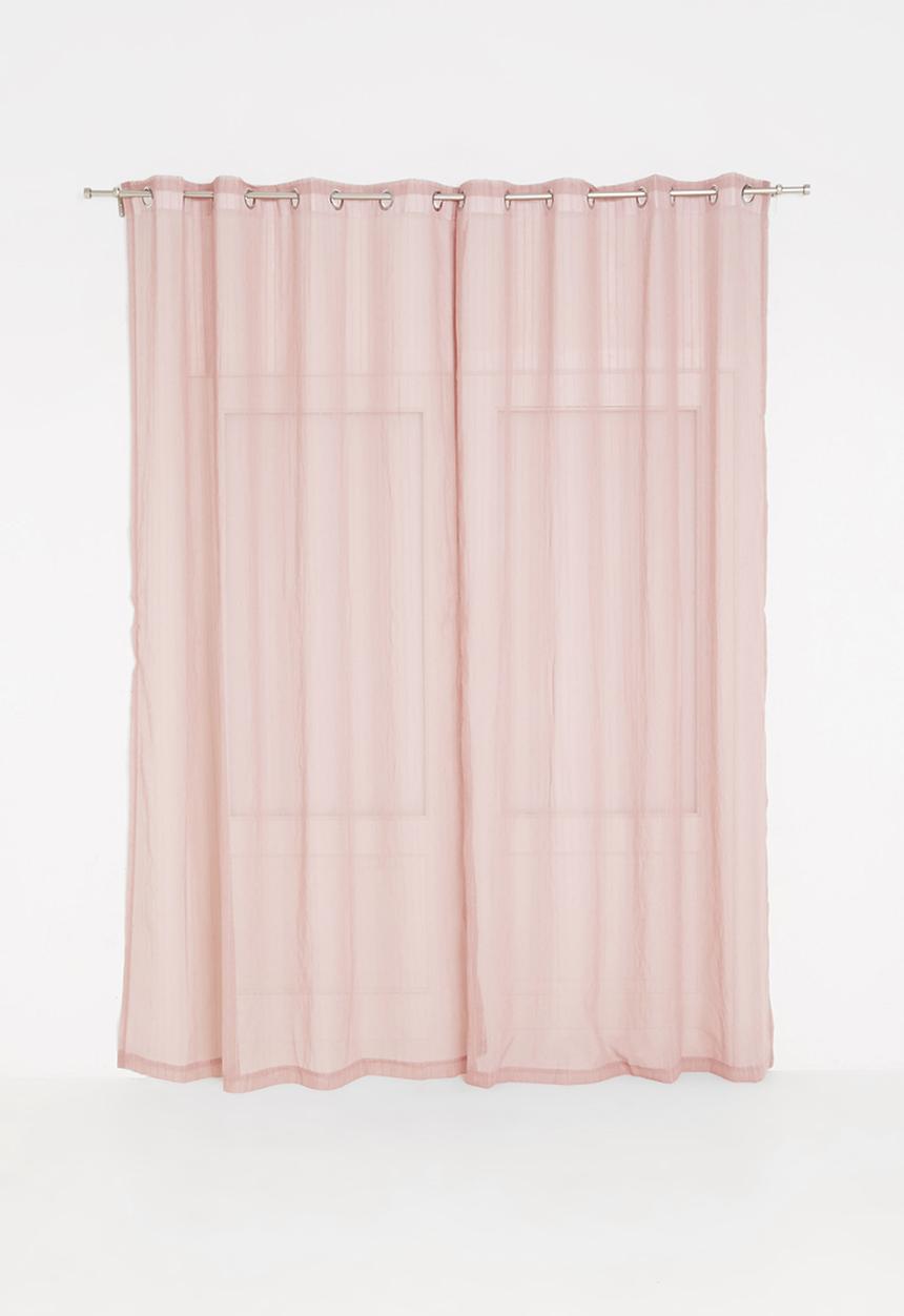 Sixth Floor - Eyelet striped frosted voile - pink
