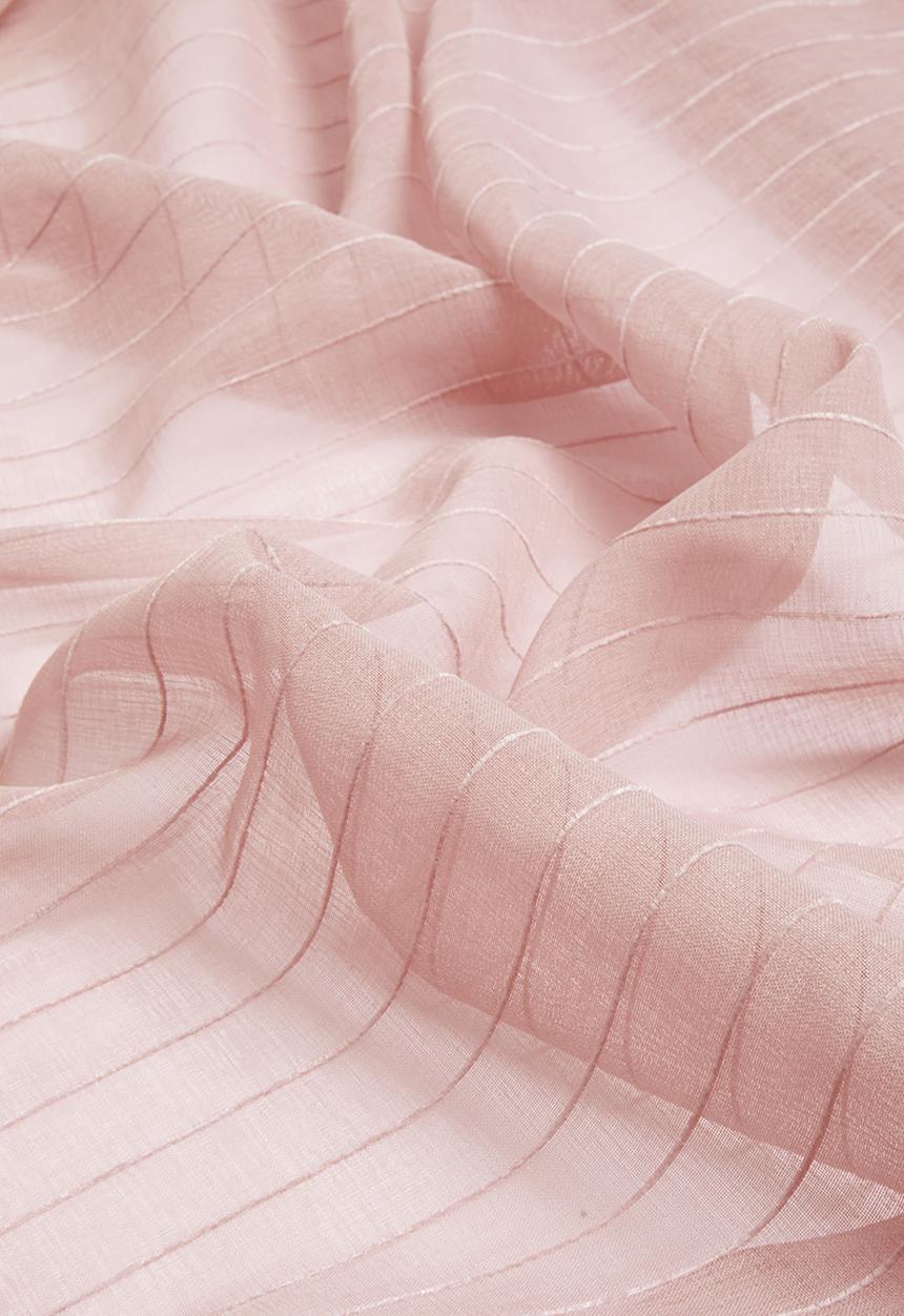 Sixth Floor - Eyelet striped frosted voile - pink