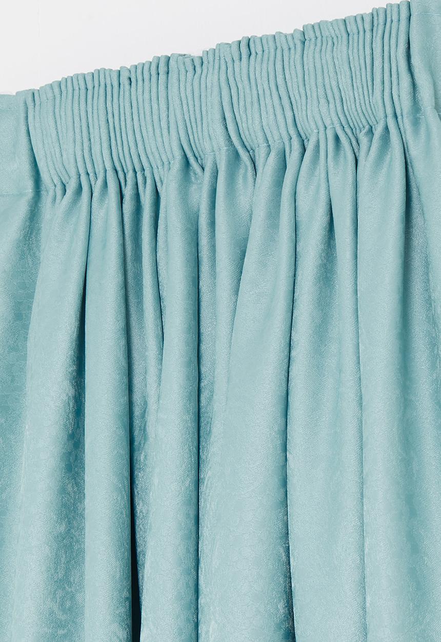 Sixth Floor - Taped lined woven jacquard curtain - provencial blue
