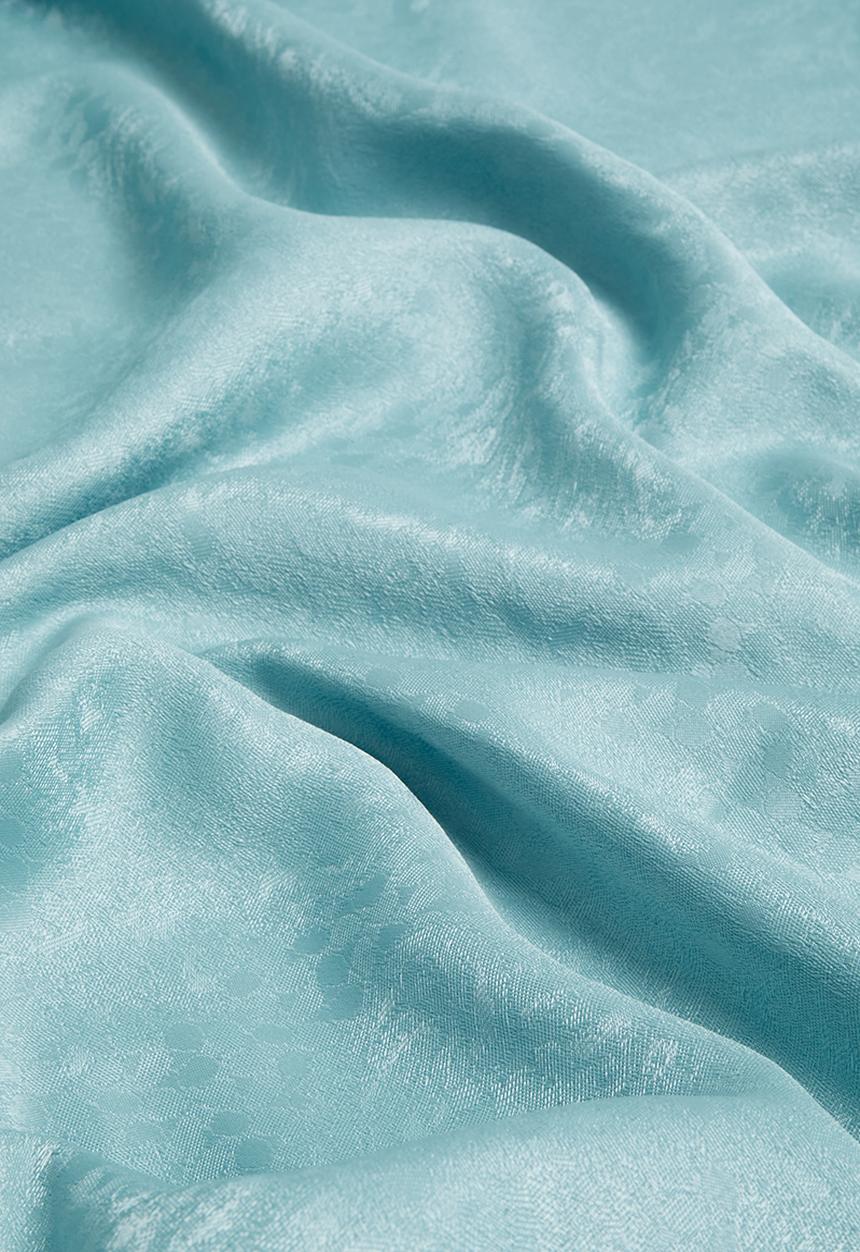 Sixth Floor - Taped lined woven jacquard curtain - provencial blue