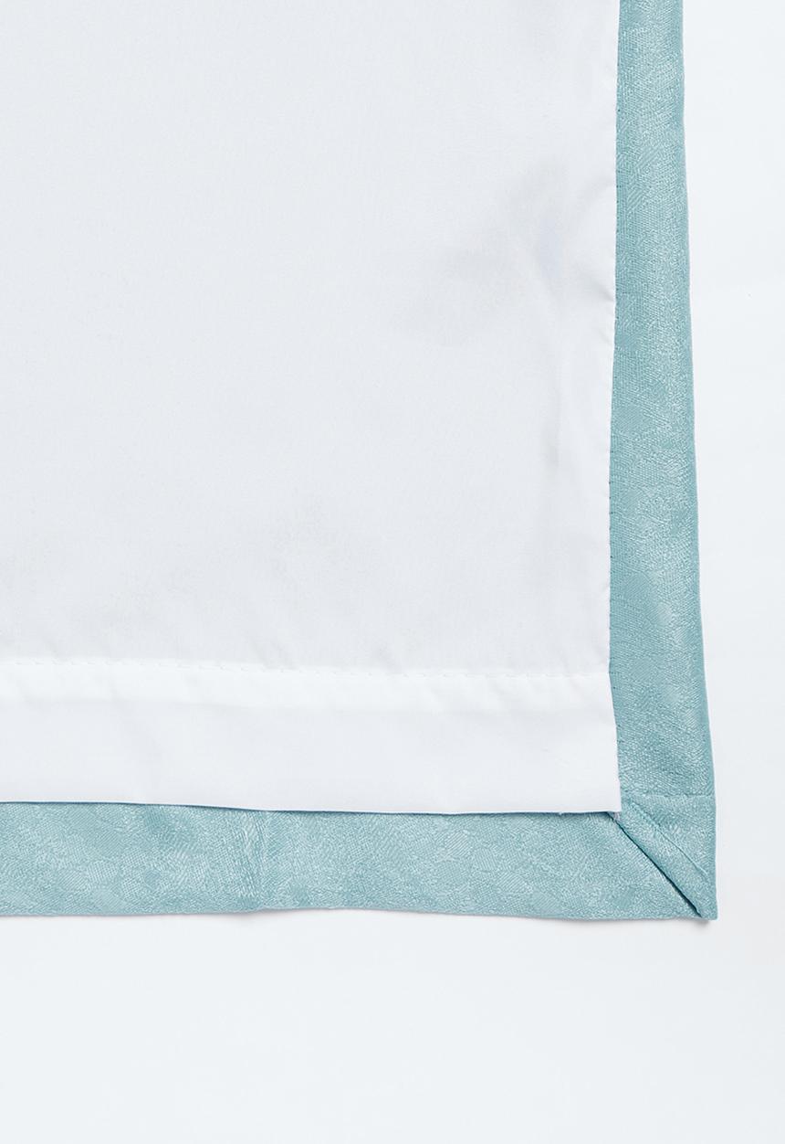 Sixth Floor - Taped lined woven jacquard curtain - provencial blue