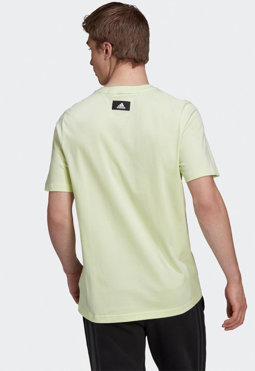 adidas Performance - Future Icons 3 Bar Short Sleeve T-Shirt - almost lime