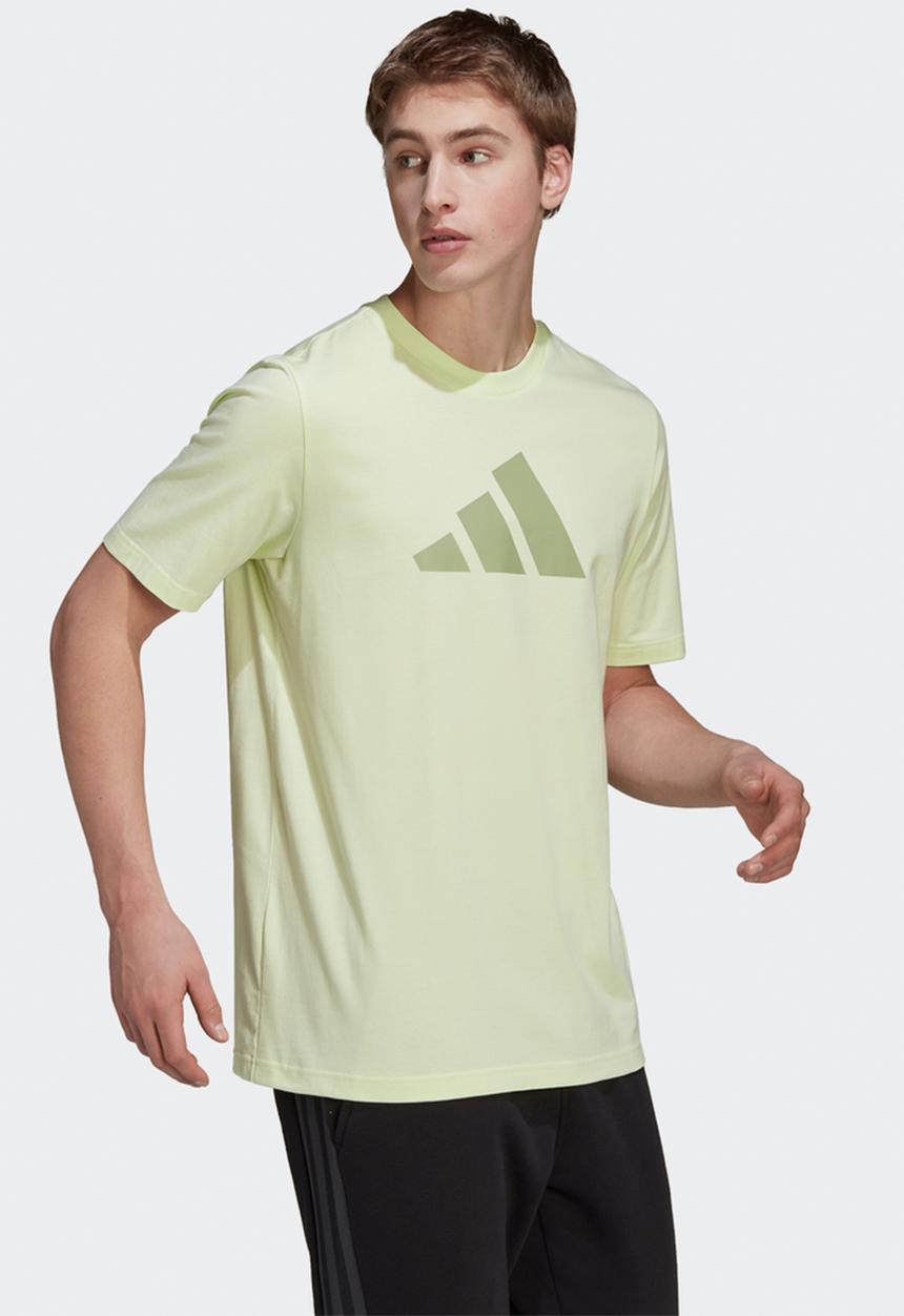 adidas Performance - Future Icons 3 Bar Short Sleeve T-Shirt - almost lime