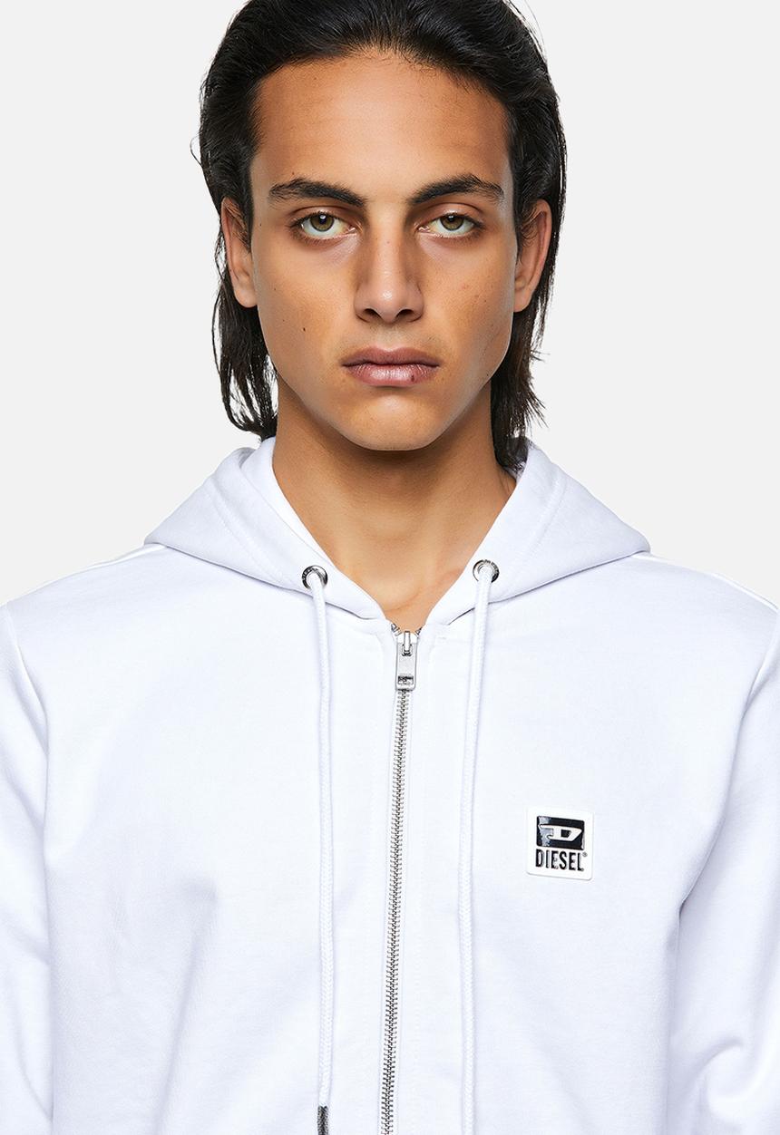 Diesel  - S-girk-hood-zip-k1 - white