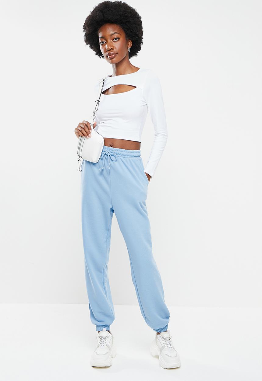 Cotton On - Lara keyhole long sleeve top - white