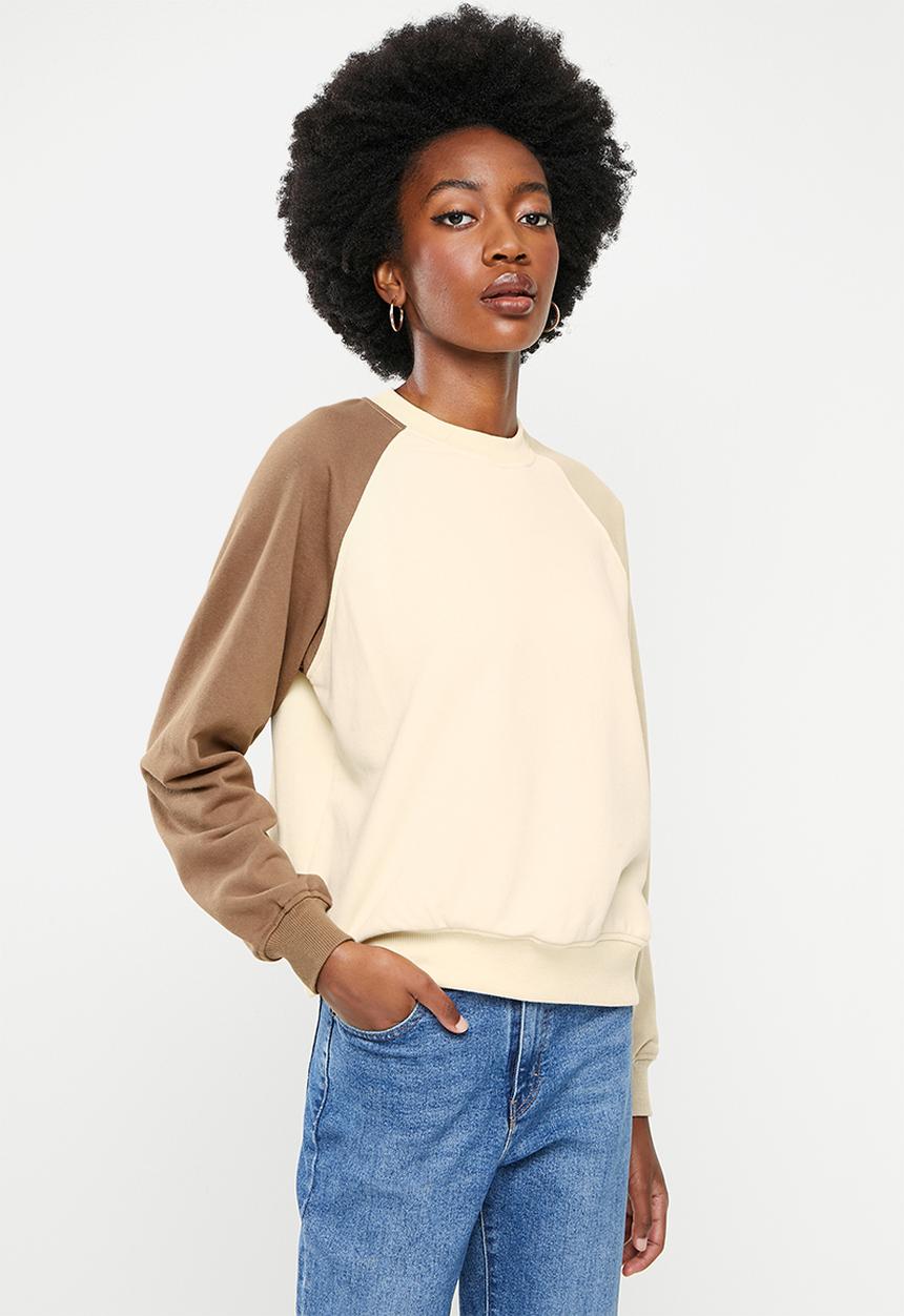 Cotton On - Raglan colour block sweatshirt - multi 