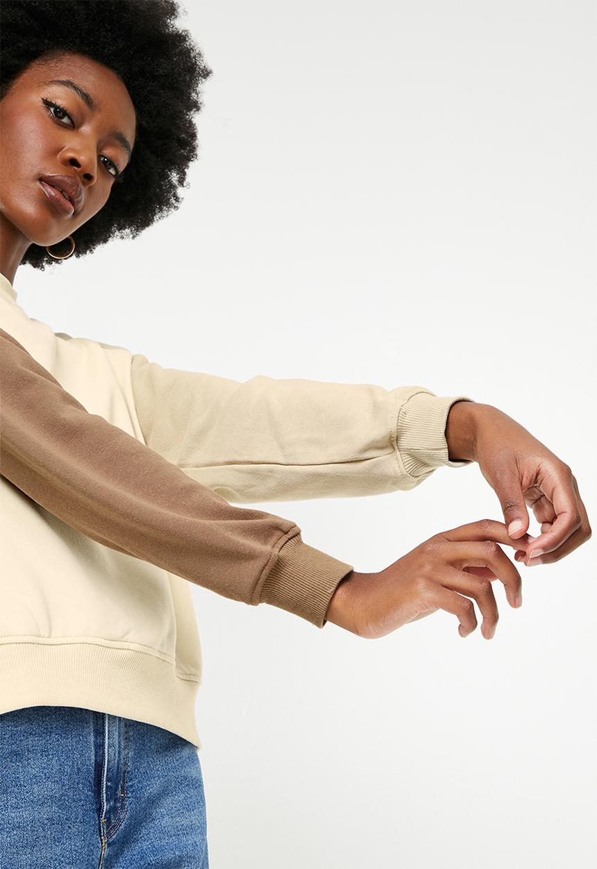 Cotton On - Raglan colour block sweatshirt - multi 
