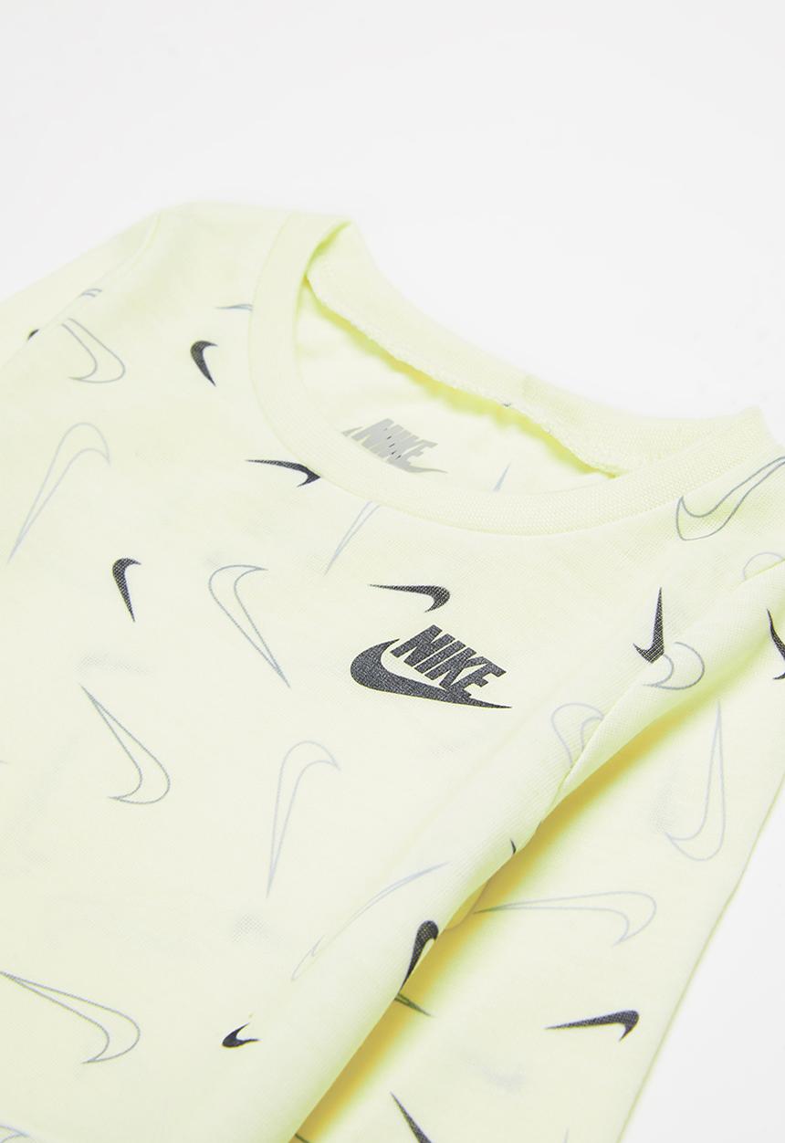 Nike - Nkg swooshfetti legging set - black & yellow