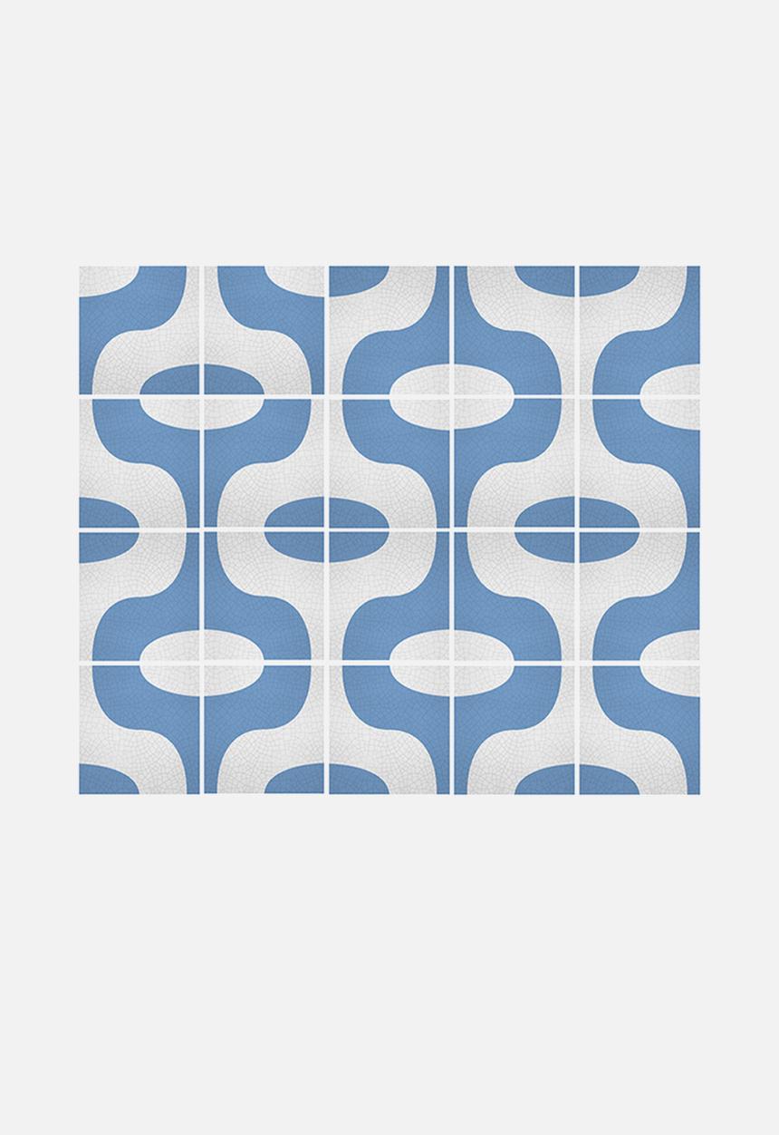 Robin Sprong - Sardinia wall stickers - blue