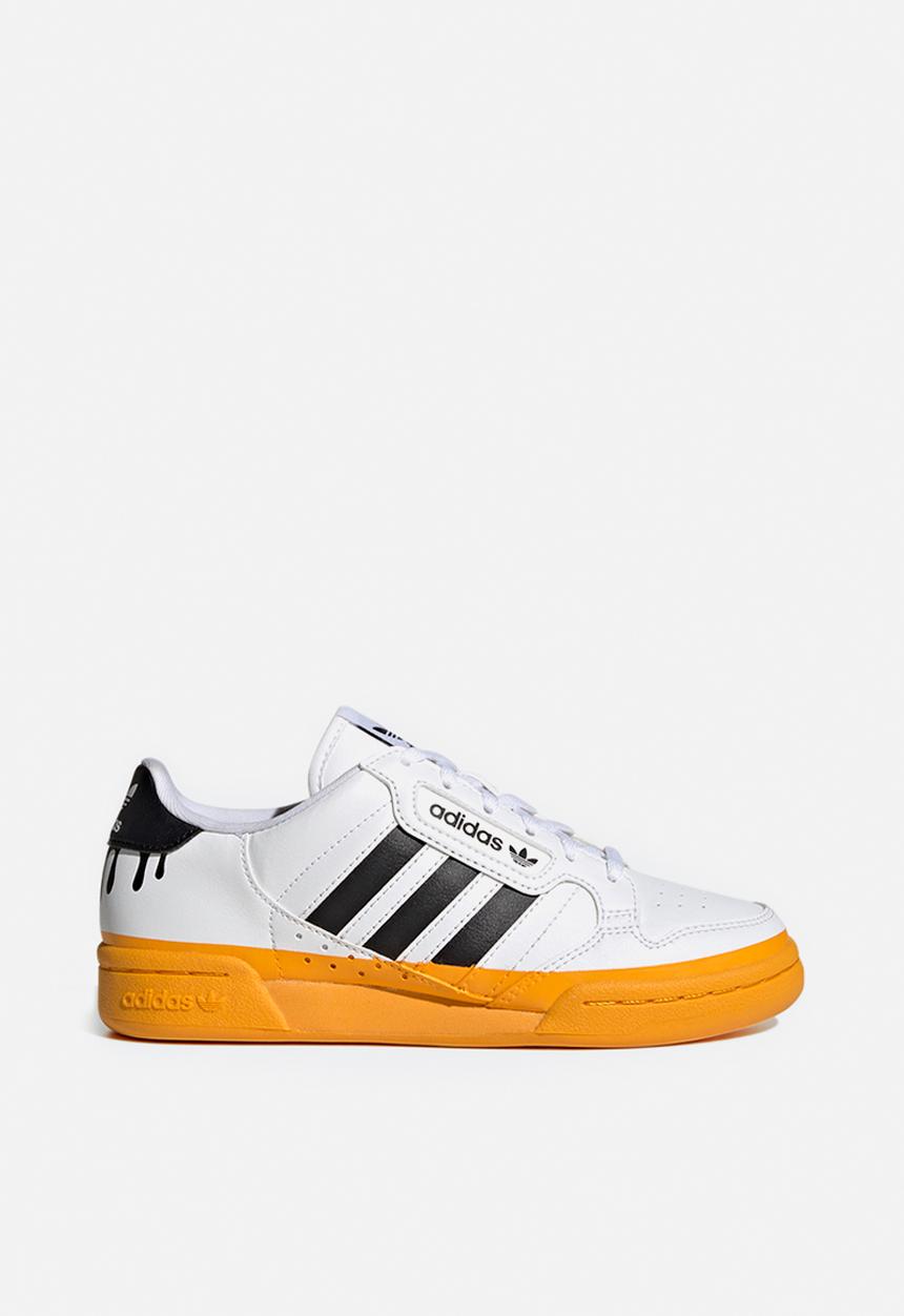 adidas Originals - Continental 80 stripes j - ftwr white/core black/team college gold
