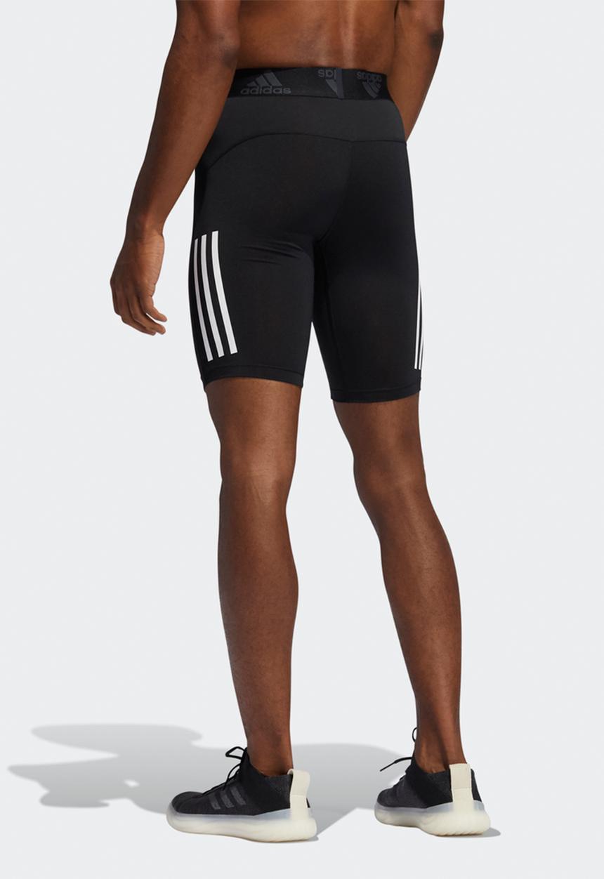 adidas Performance - TECHFIT 3-STRIPES SHORT TIGHTS - black