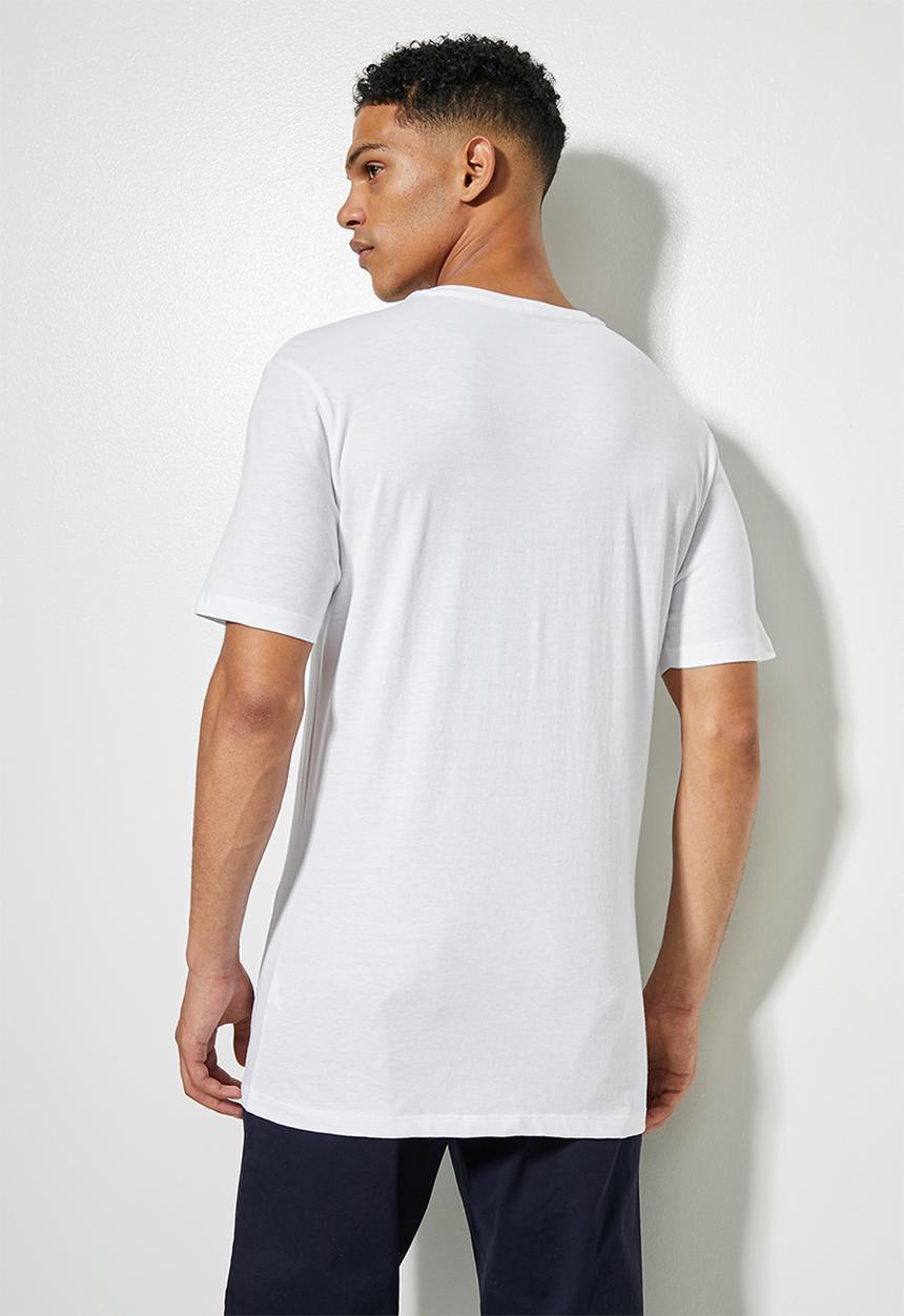 Superbalist - Dean vee neck tee - white