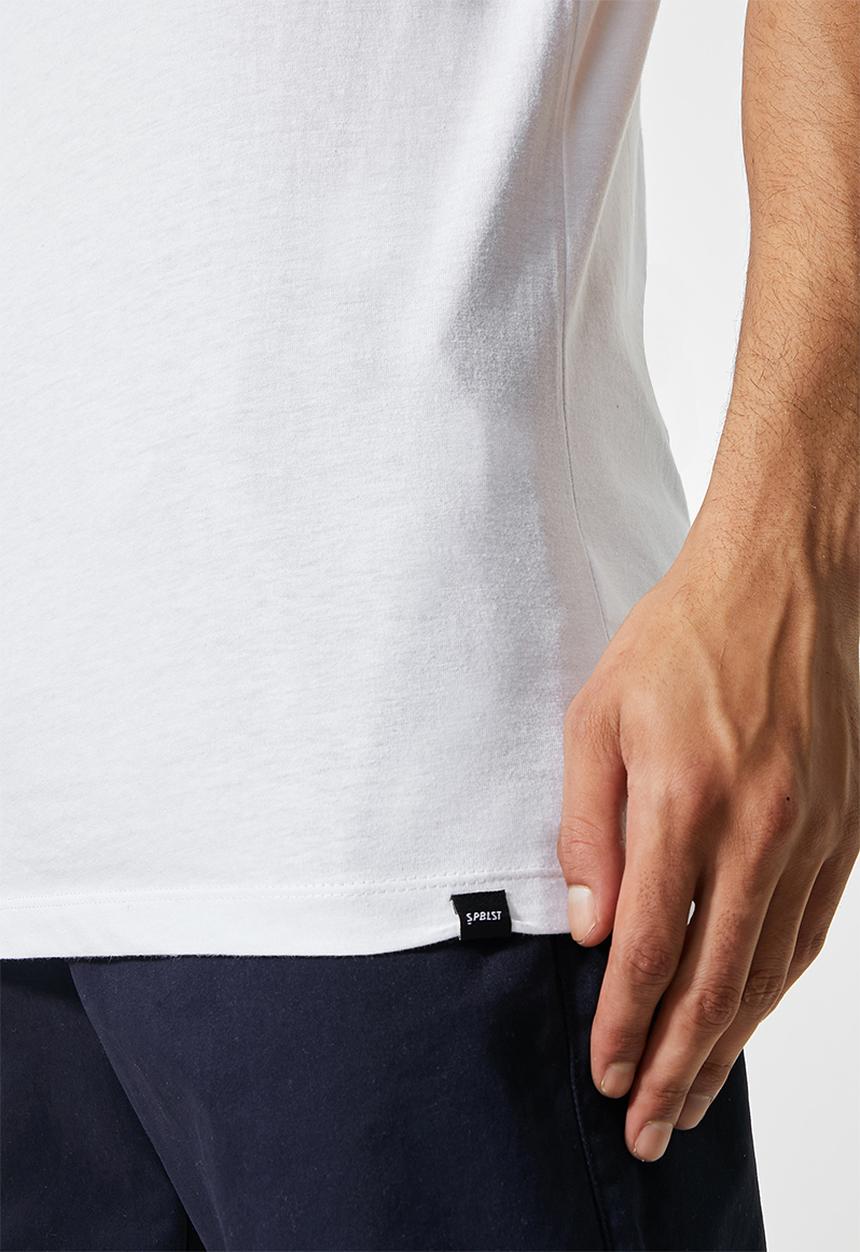 Superbalist - Dean vee neck tee - white