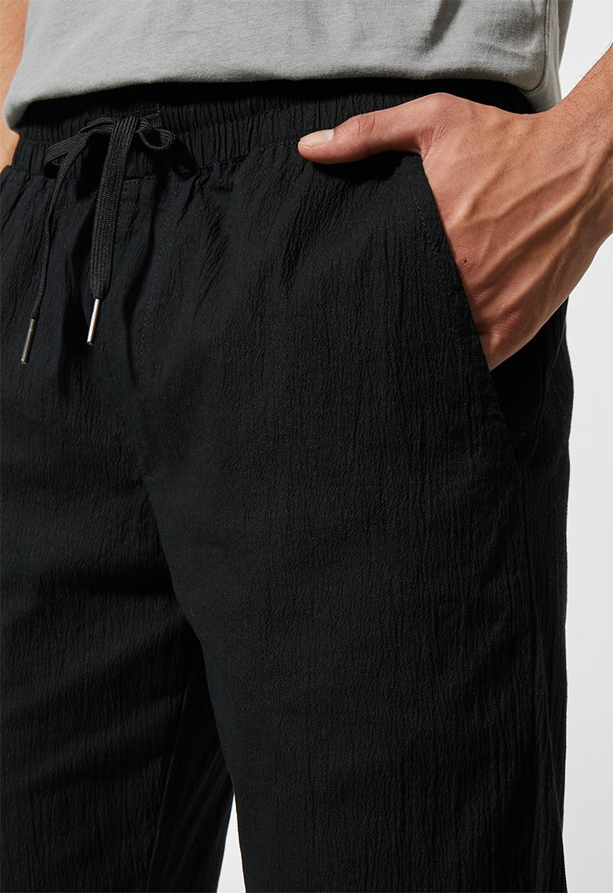 Superbalist - Deco seersucker elastic waistband pant - multi