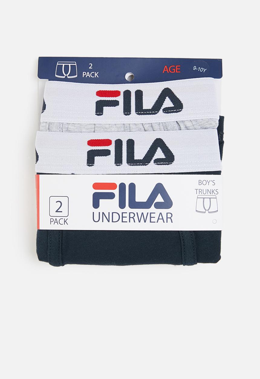 FILA - B1 (2 pk) trunk - peacoat dark grey melange