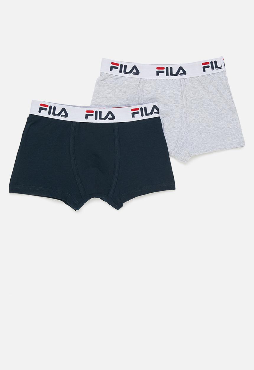 FILA - B1 (2 pk) trunk - peacoat dark grey melange