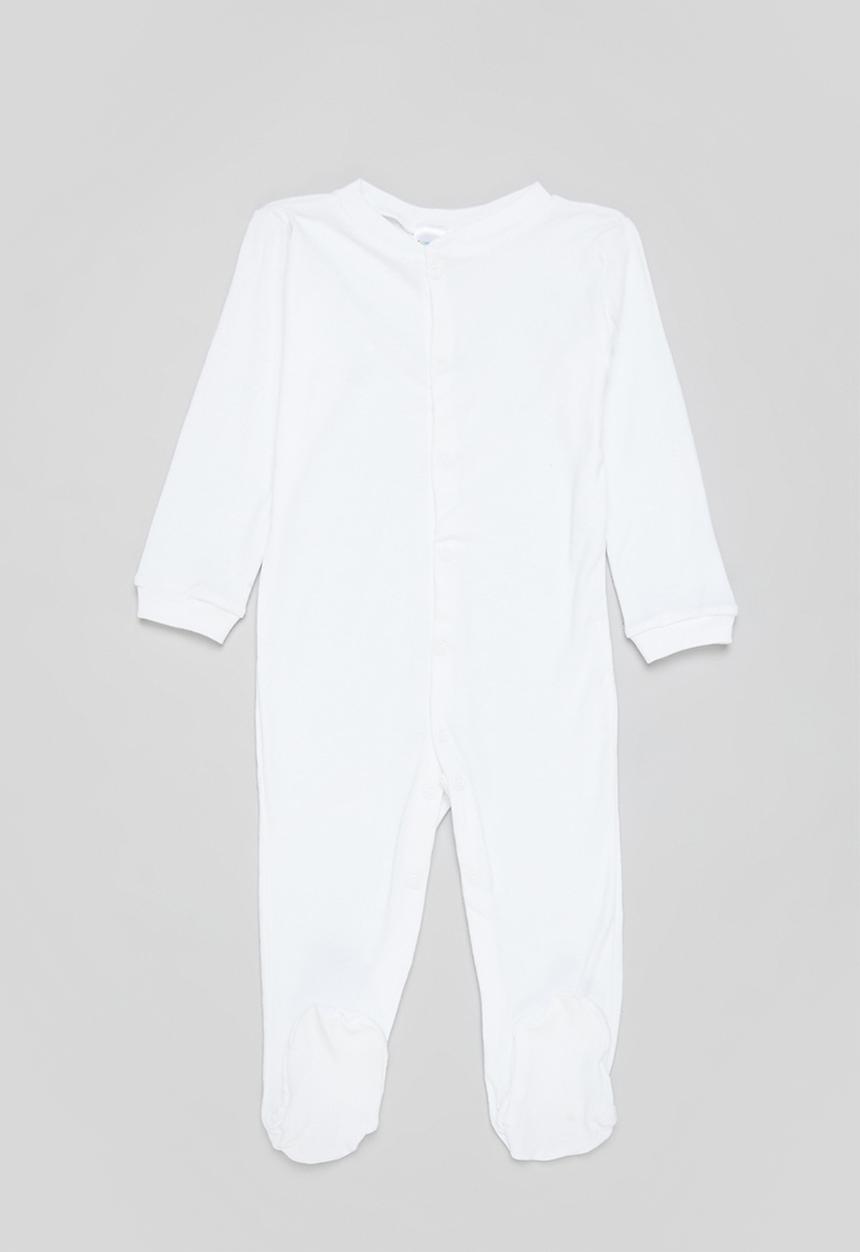 Pop Candy - Baby 2 pack sleepsuit - pink & white 