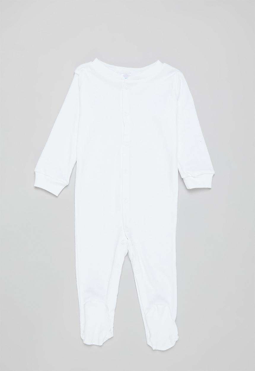 Pop Candy - Baby 2 pack sleepsuit - green & white 