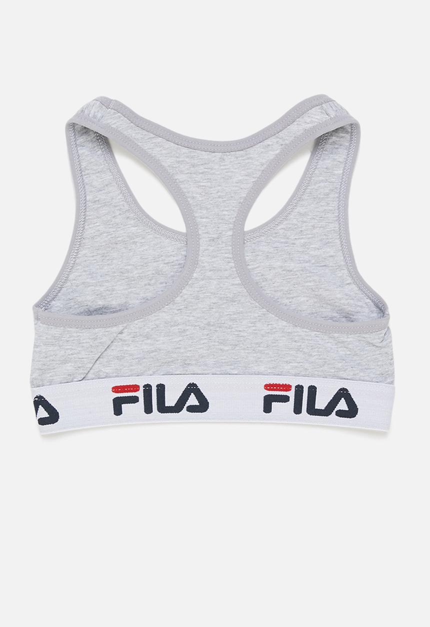 FILA - G2 (2 pk) bra - chinese red grey melange