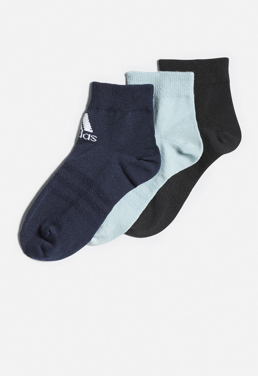 adidas Originals - Kids ankle 3p - navy/light blue/black