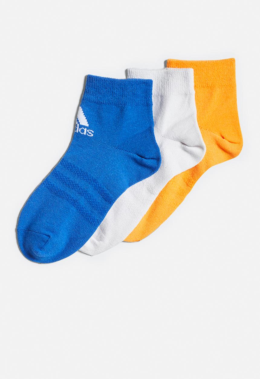 adidas Originals - Kids ankle 3p - team royal blue/orange/white