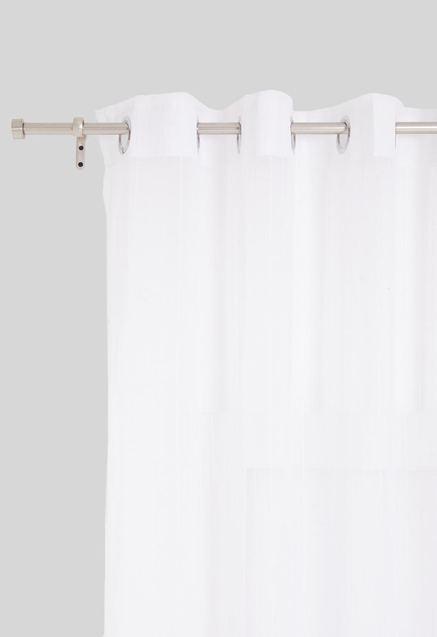 Sixth Floor - Eyelet striped frosted voile - white