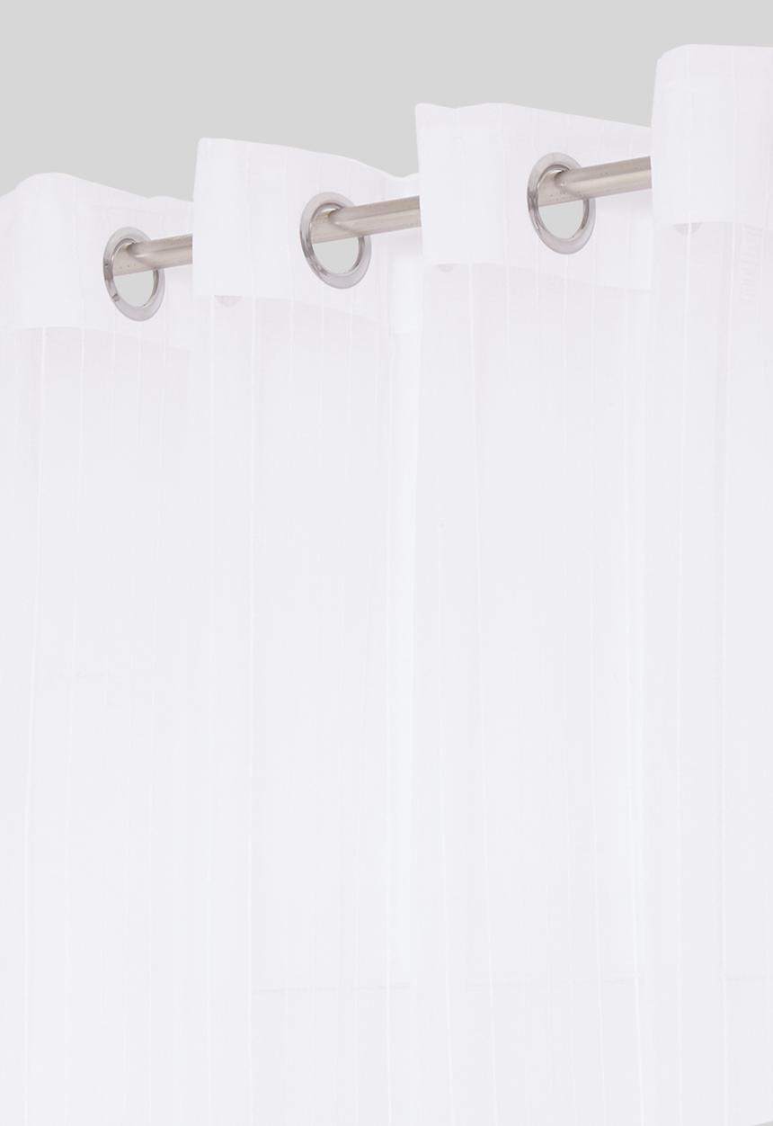 Sixth Floor - Eyelet striped frosted voile - white