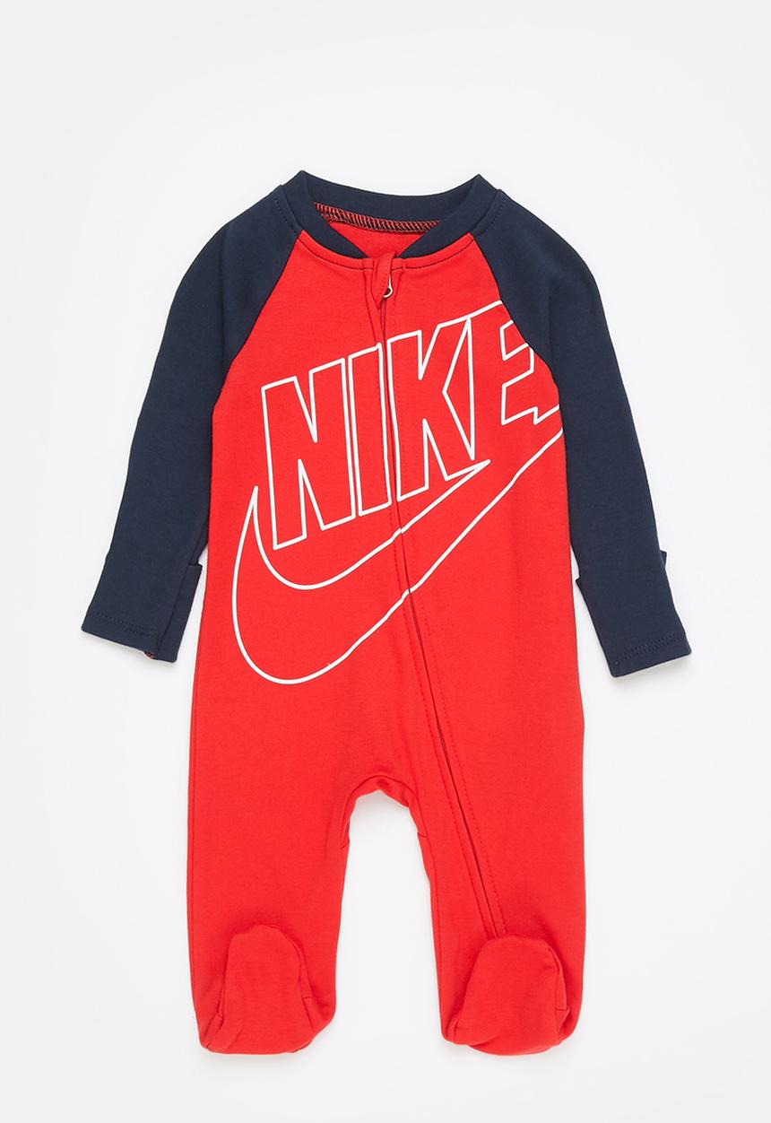 Nike - Nkb futura footed coverall - university red