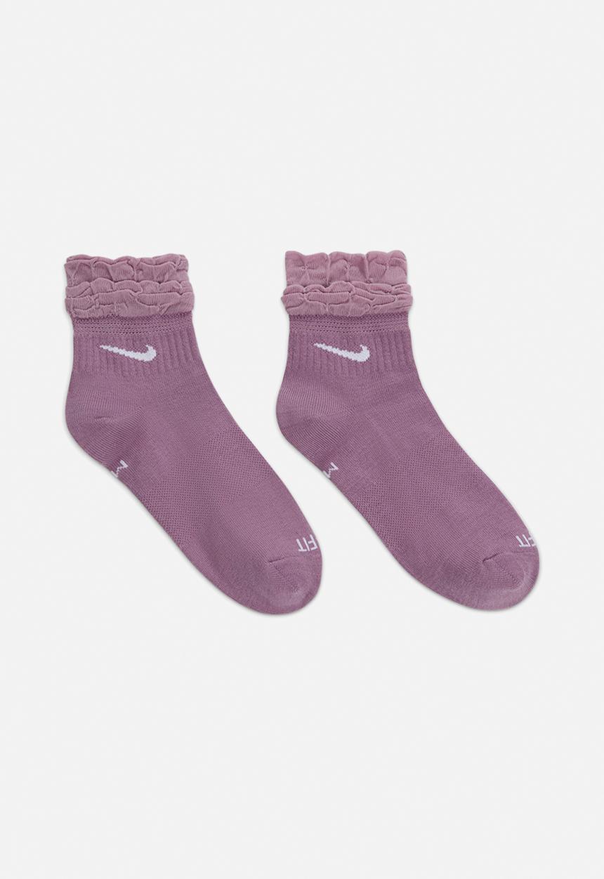 Nike - Nike everyday training ankle socks - amethyst wave & white