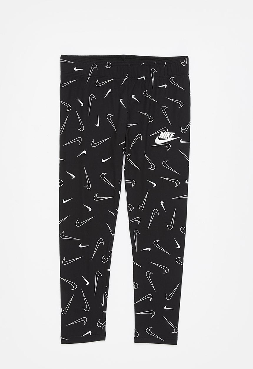Nike - Nike girls swooshgetti legging - black
