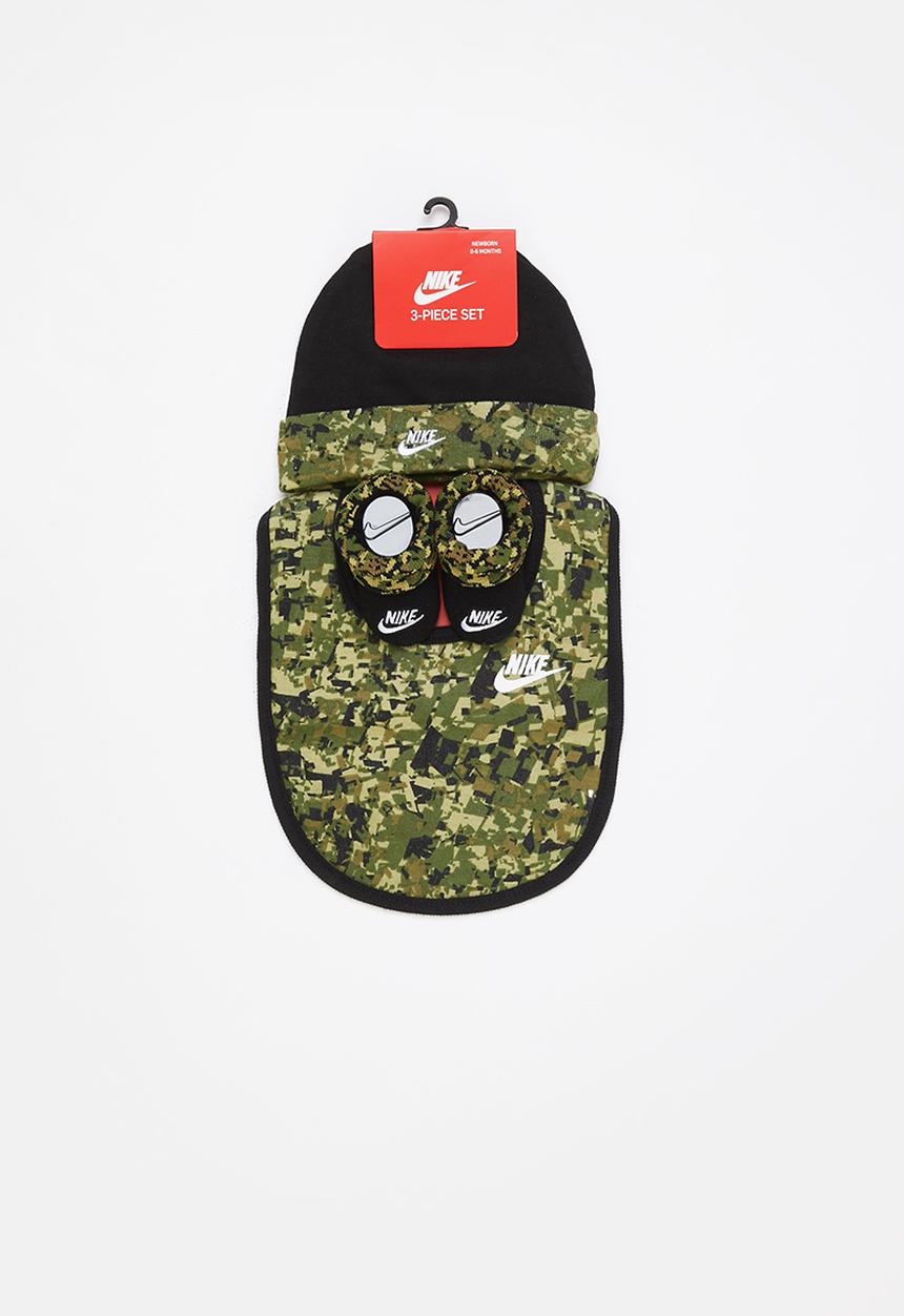 Nike - Nhb digi camo boys hat/bib/bt - black & khaki 
