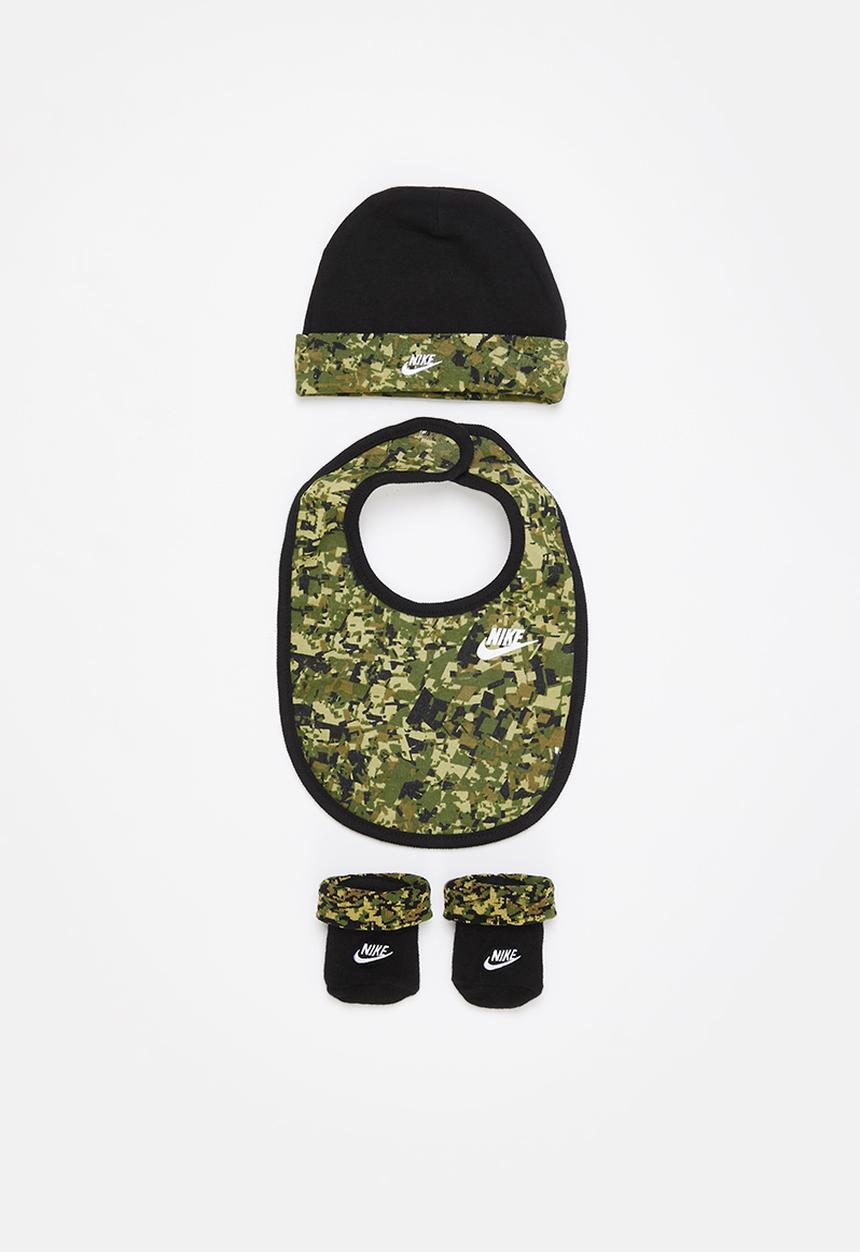 Nike - Nhb digi camo boys hat/bib/bt - black & khaki 