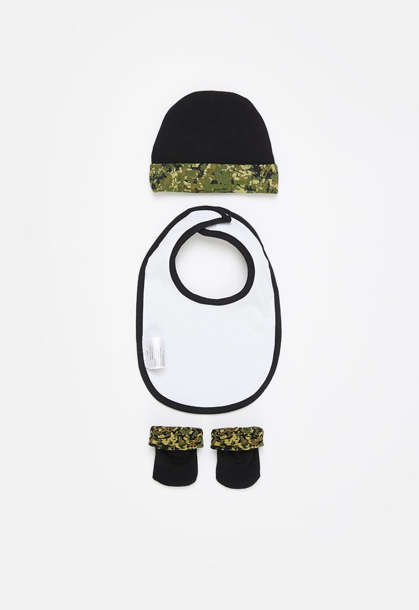 Nike - Nhb digi camo boys hat/bib/bt - black & khaki 