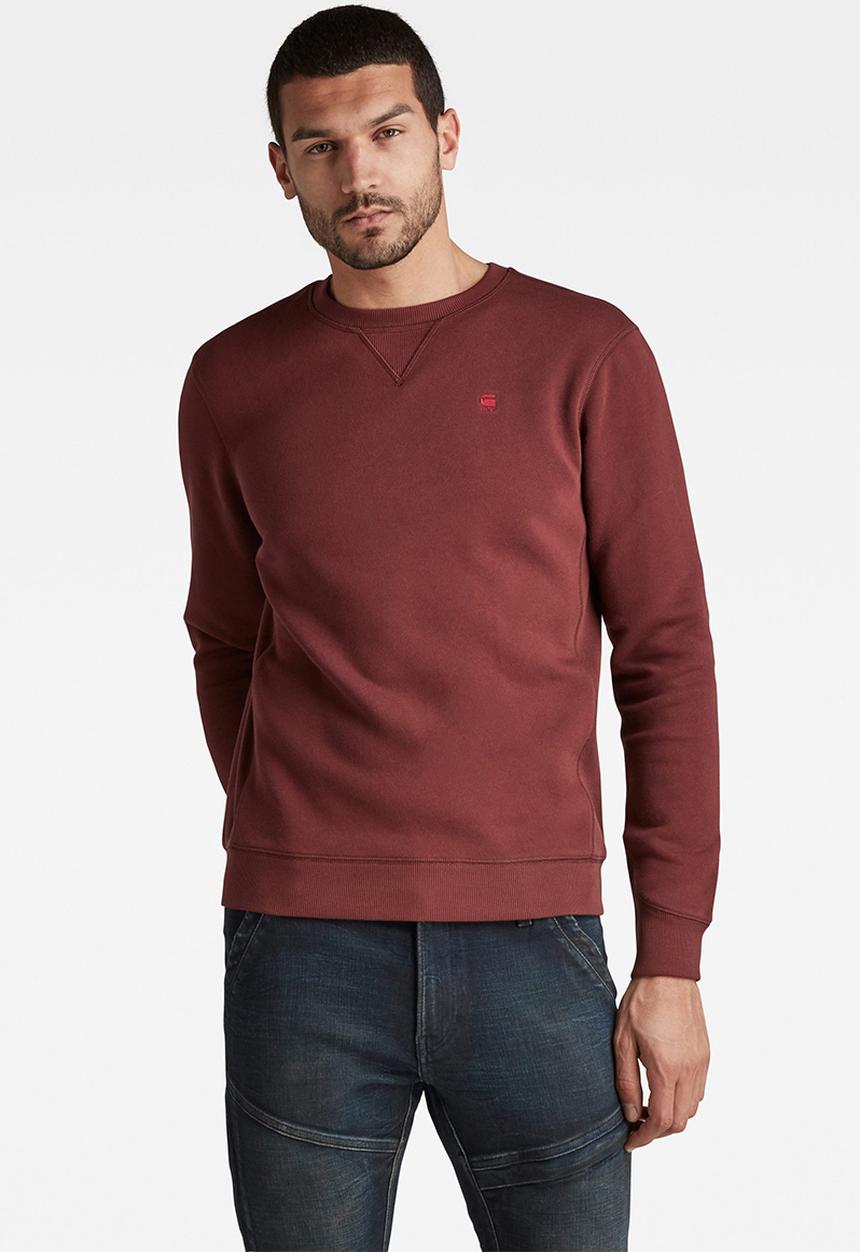 G-STAR - Premium core r sw long sleeve - red