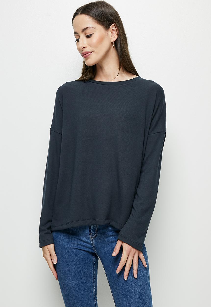 edit - Dolman texture tee - ink