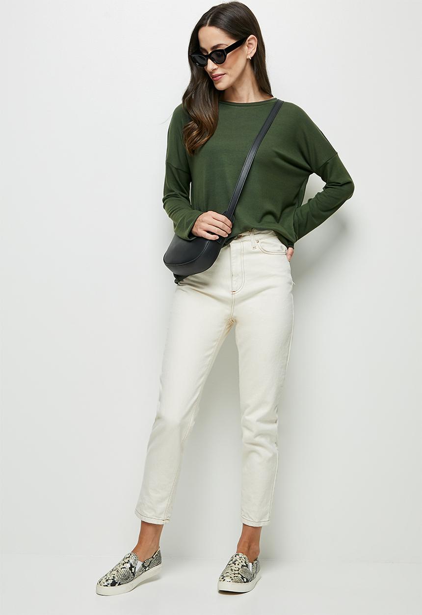 edit - Dolman texture tee - fatigue