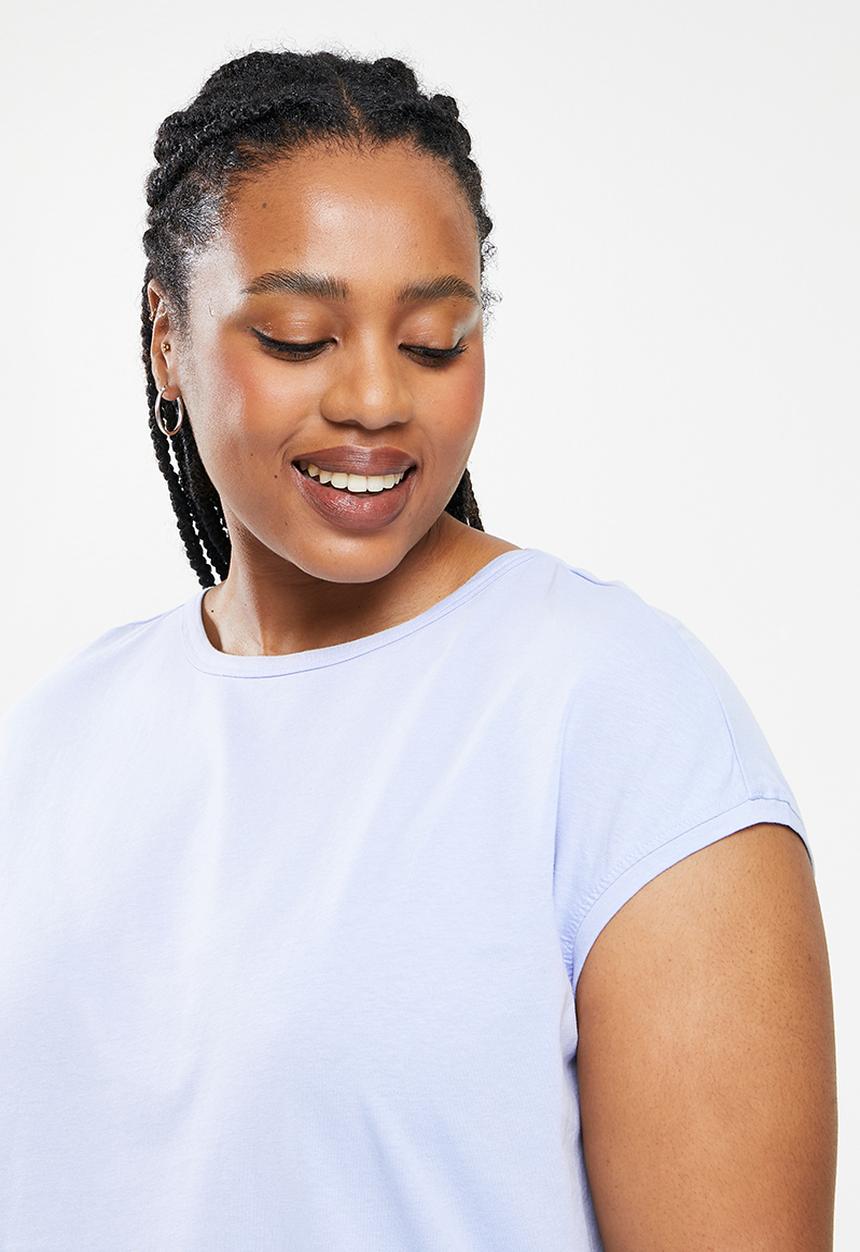 MANGO - Plus T-shirt vicky14 - light pastel blue