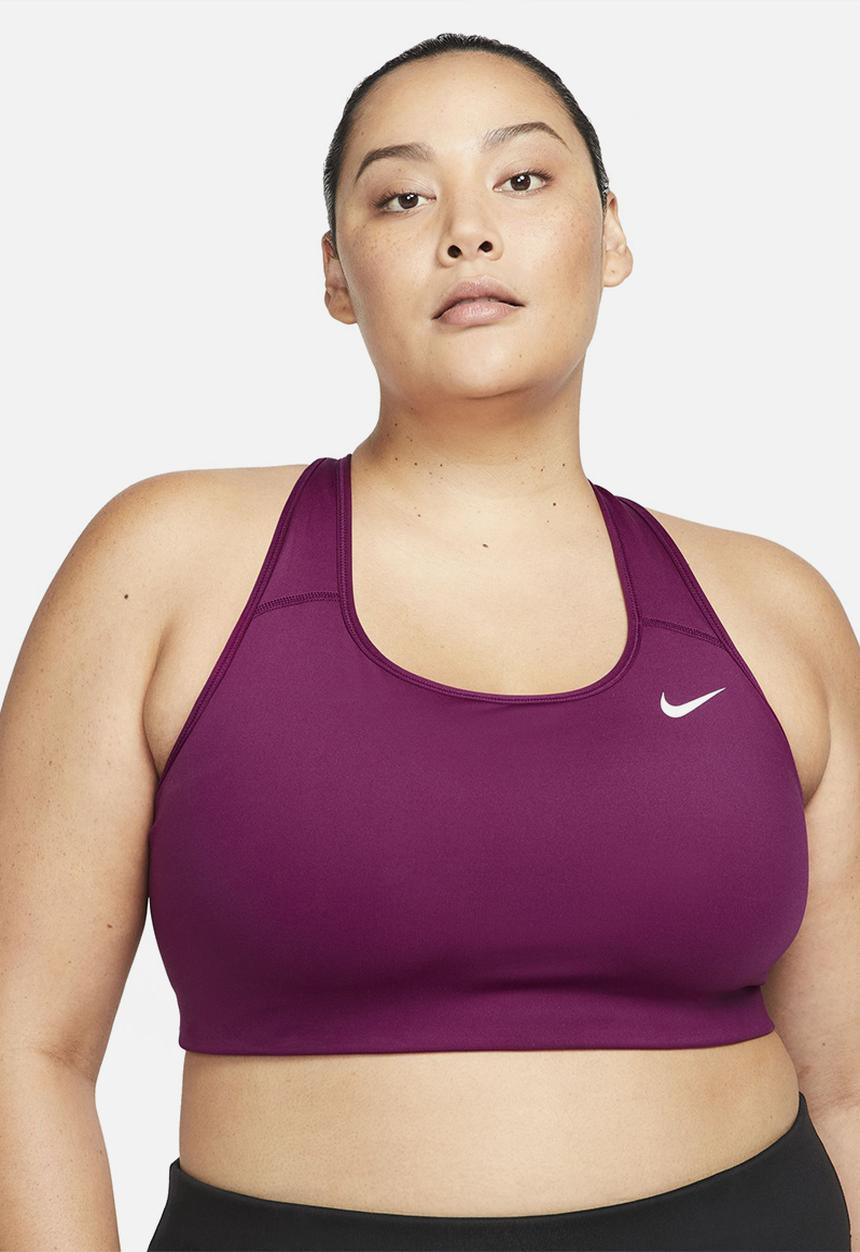 Nike - Plus nk df swsh plus bra non pad - sangria & white