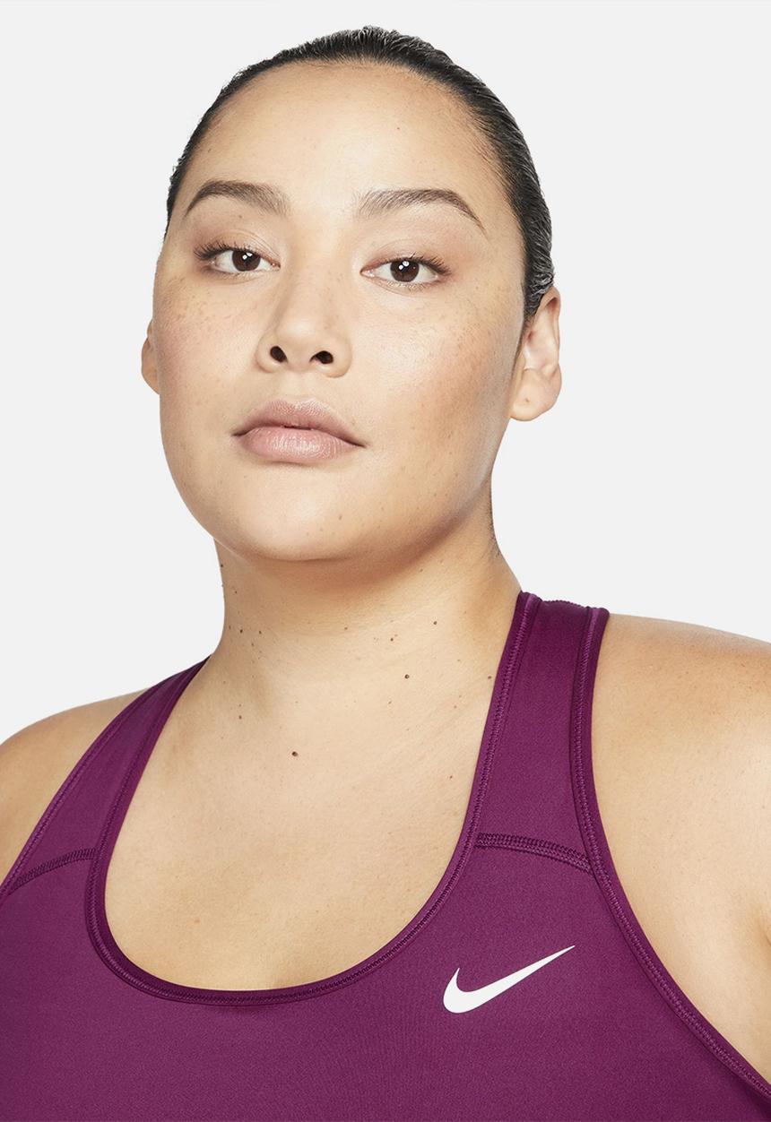 Nike - Plus nk df swsh plus bra non pad - sangria & white