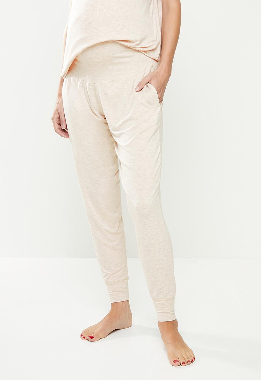 Cotton On - Sleep recovery maternity pant - french oak marle