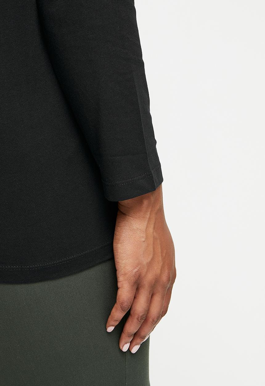 MANGO - Plus T-hirt sacov - black