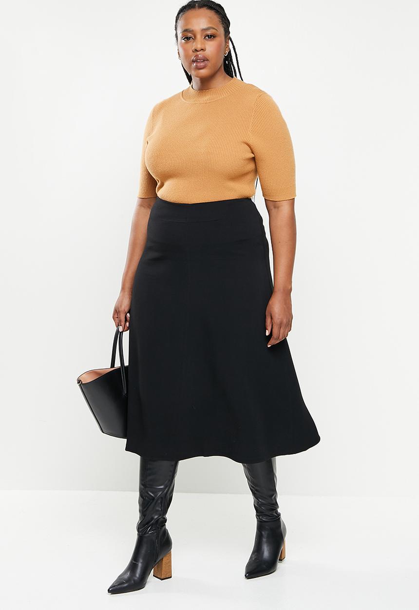 MANGO - Plus skirt cecilia - black