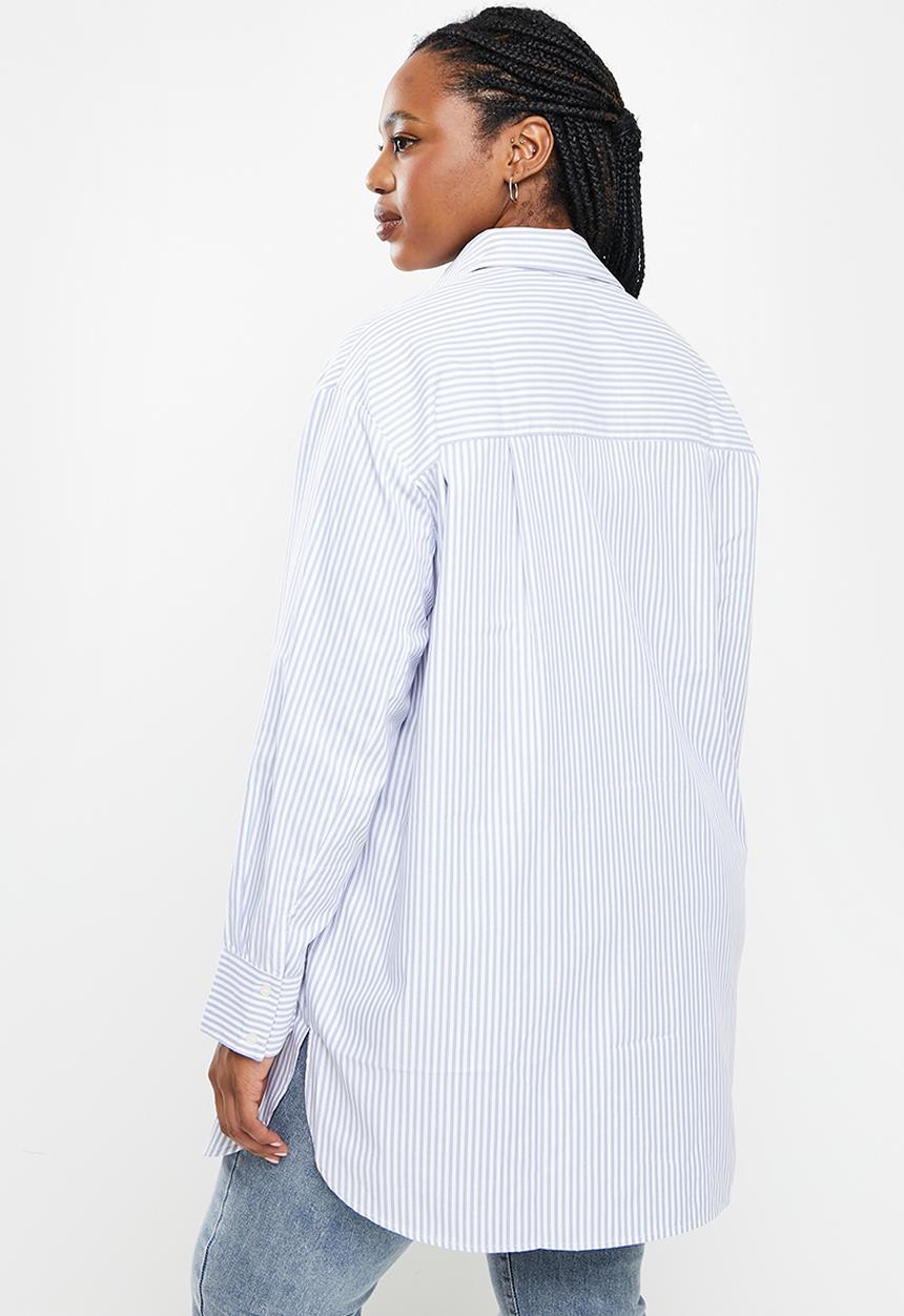 MANGO - Plus shirt oxford - medium blue