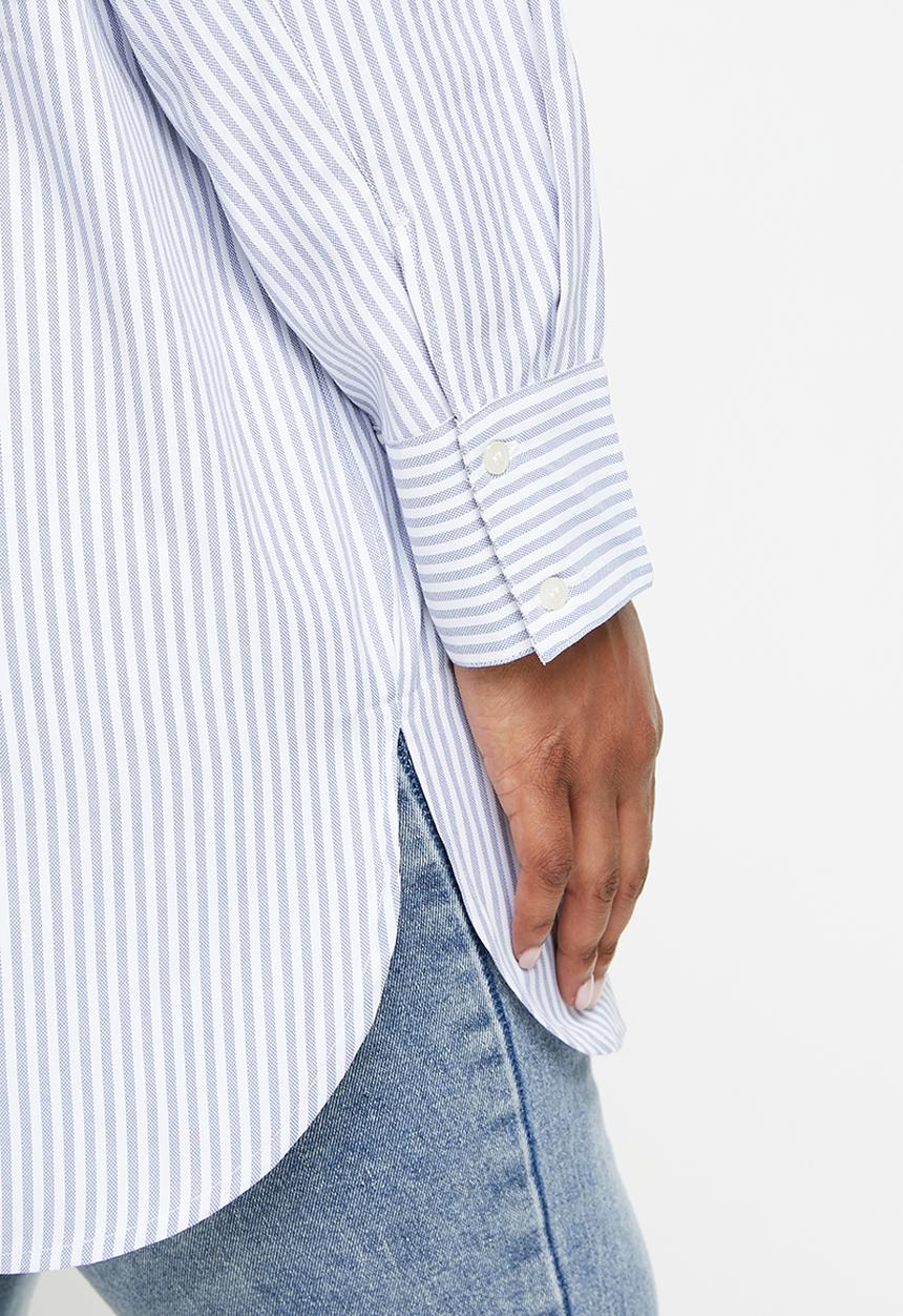 MANGO - Plus shirt oxford - medium blue